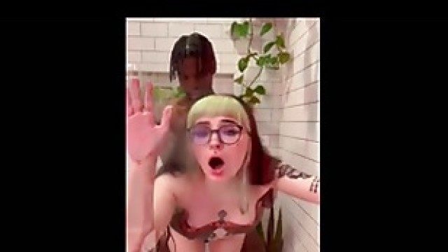 dyed hair girl with glasses gets dicked down on by italian instagram ebony snapchat