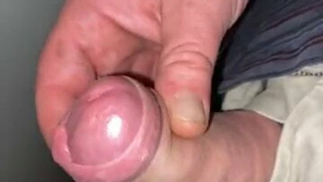 Tight foreskin rubbing with cumshot